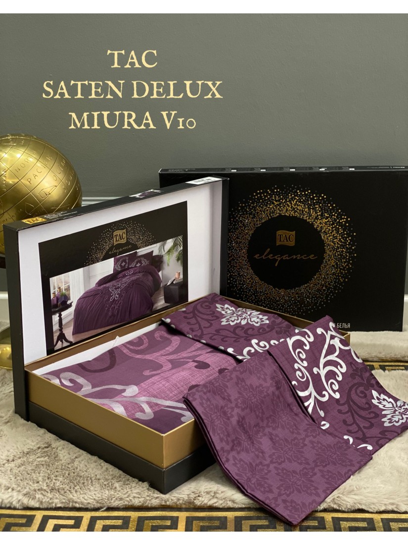 TAC Miura v10 DELUX SATIN / Постельное белье сатин делюкс евро 